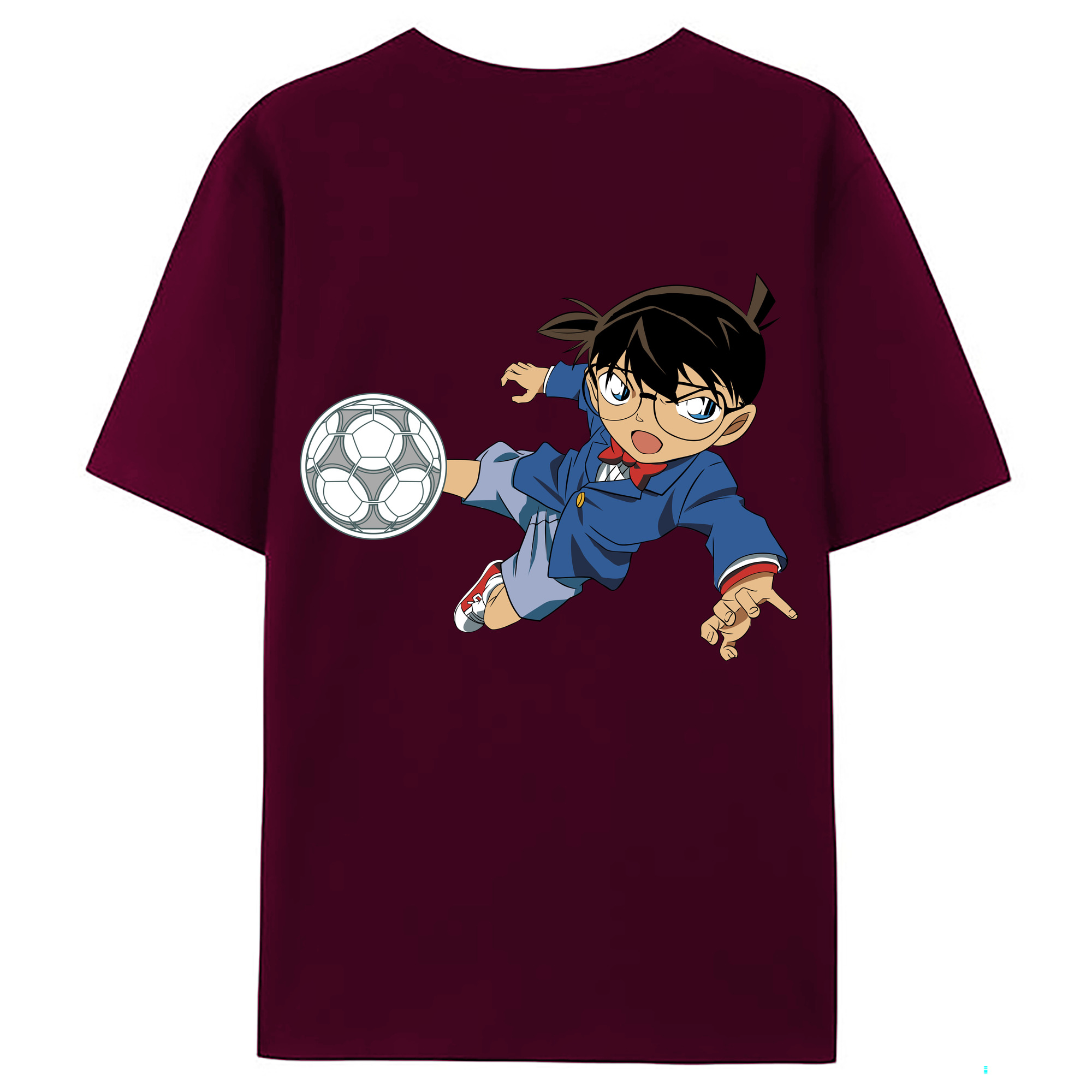 （画像用） 名探偵コナン 江戸川 コナン Detective Conan Conan Edogawa レディース半袖Tシャツ(バックプリント)